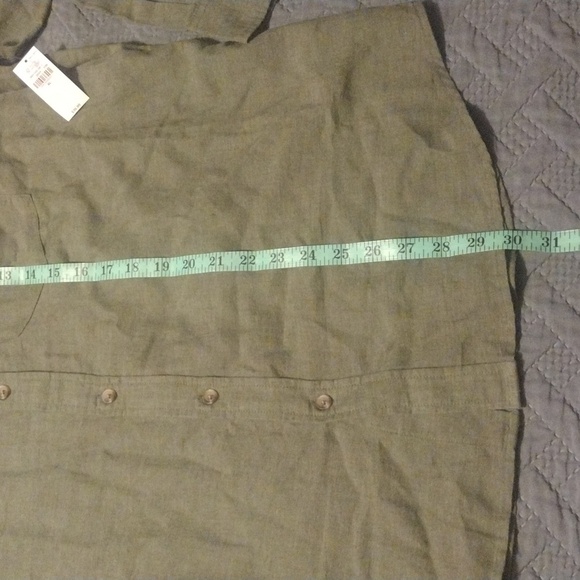 Men's Tan Long Sleeve Button Up Shirt - Picture 8 of 9